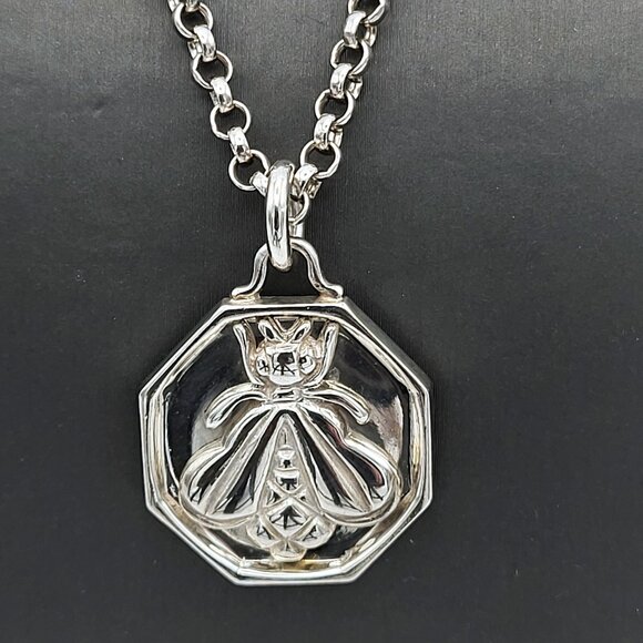 Slane & Slane Bee Necklace on 30" Chain.  .925 - Picture 1 of 6